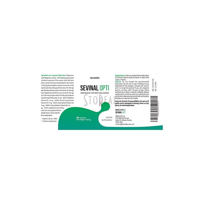 Sevinal Opti - capsules voor urine-incontinentie