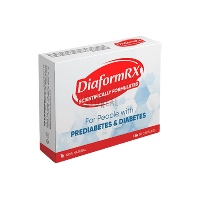 DiaformRX caps - priemonės cukraus kiekiui normalizuoti